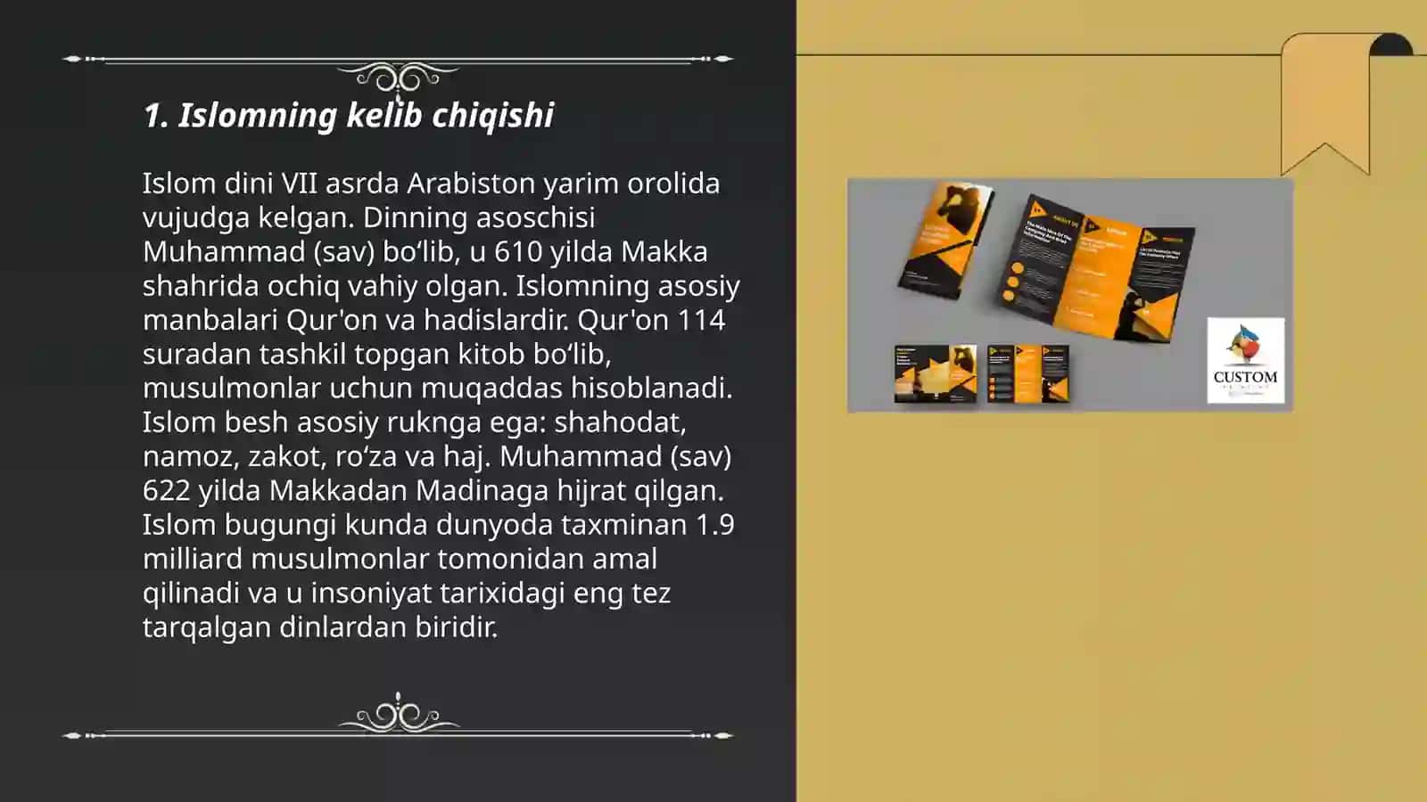 Fitratning "Muxtasar islom tarixi" risolasi 3