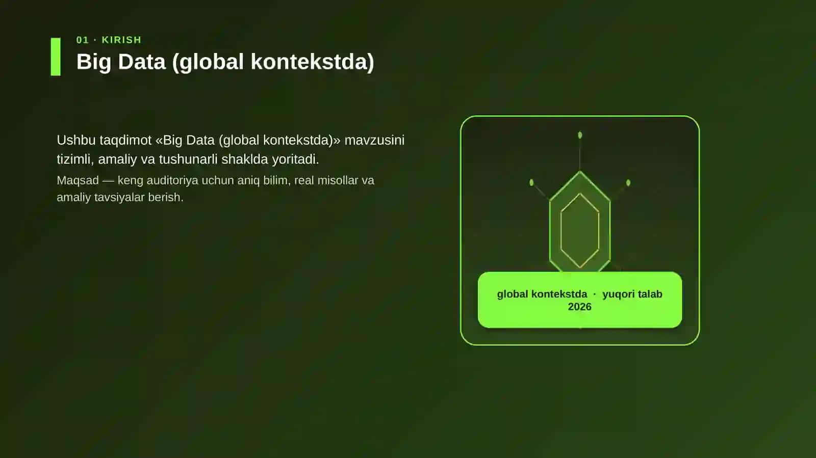 Big Data (global kontekstda) 3