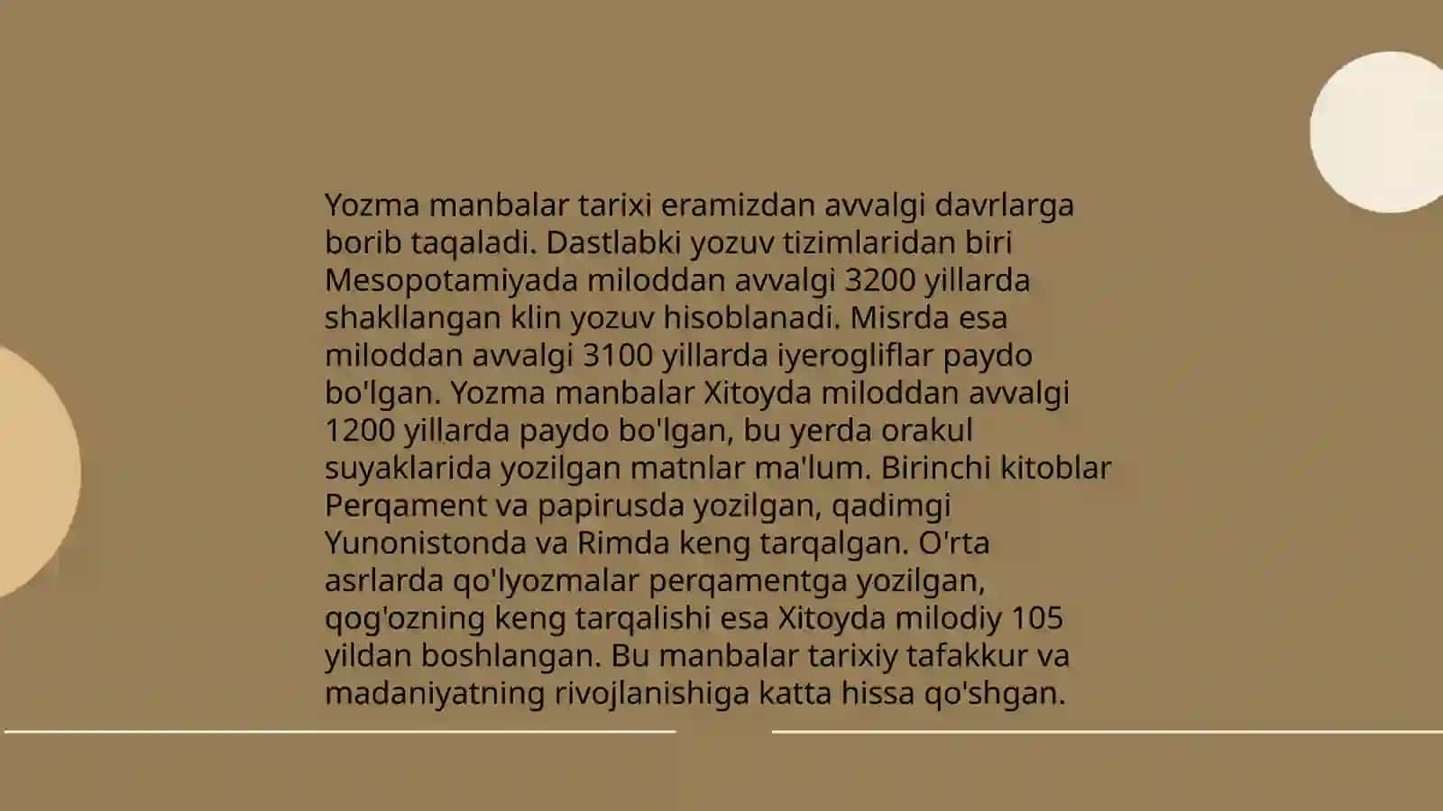 Yozma manbalar 3