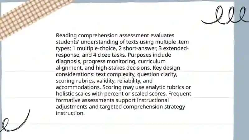 Assessment of Reading Comprehension 3