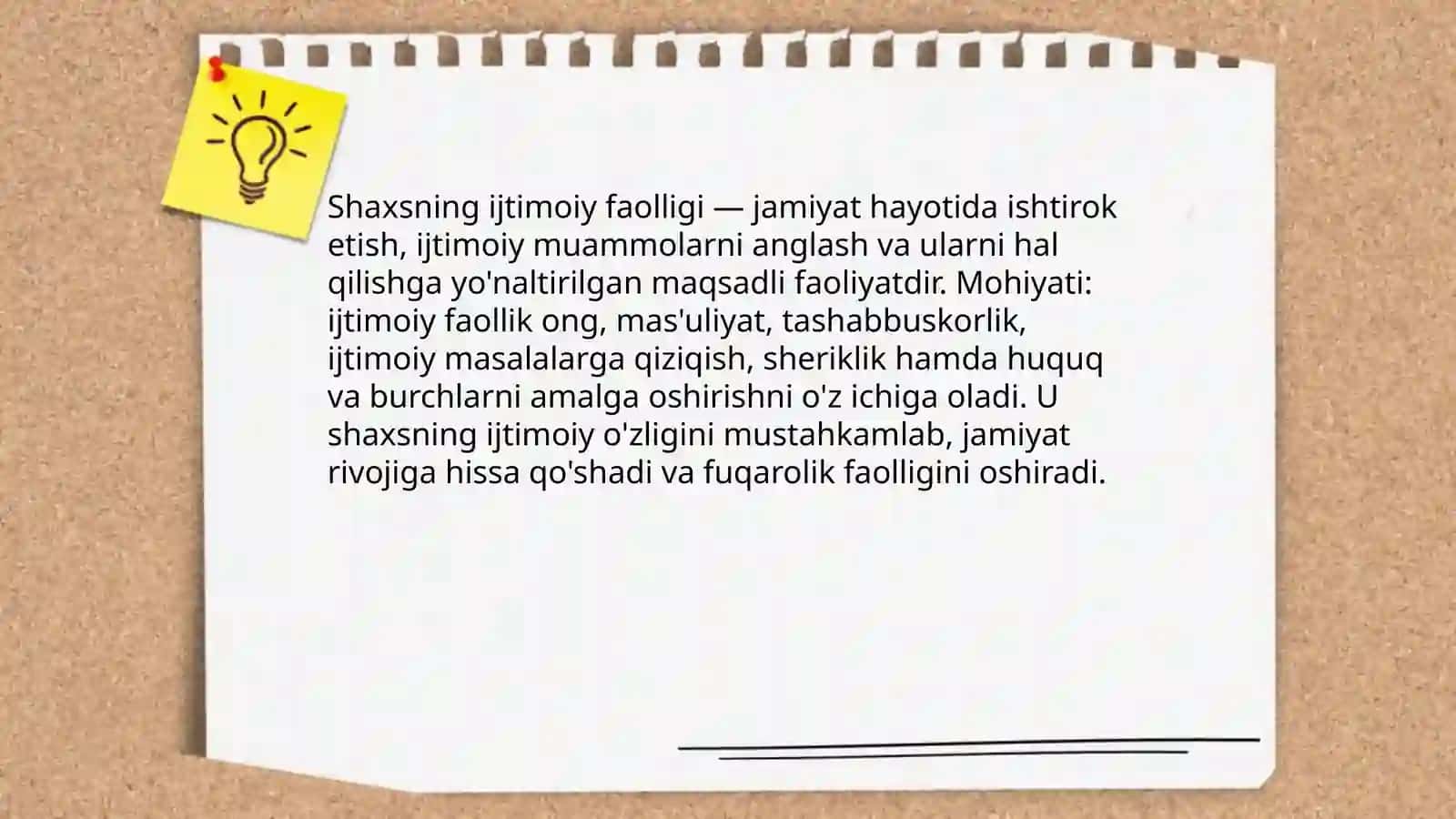 Shaxsning ijtimoiy faolligi va ma'suliyati 3