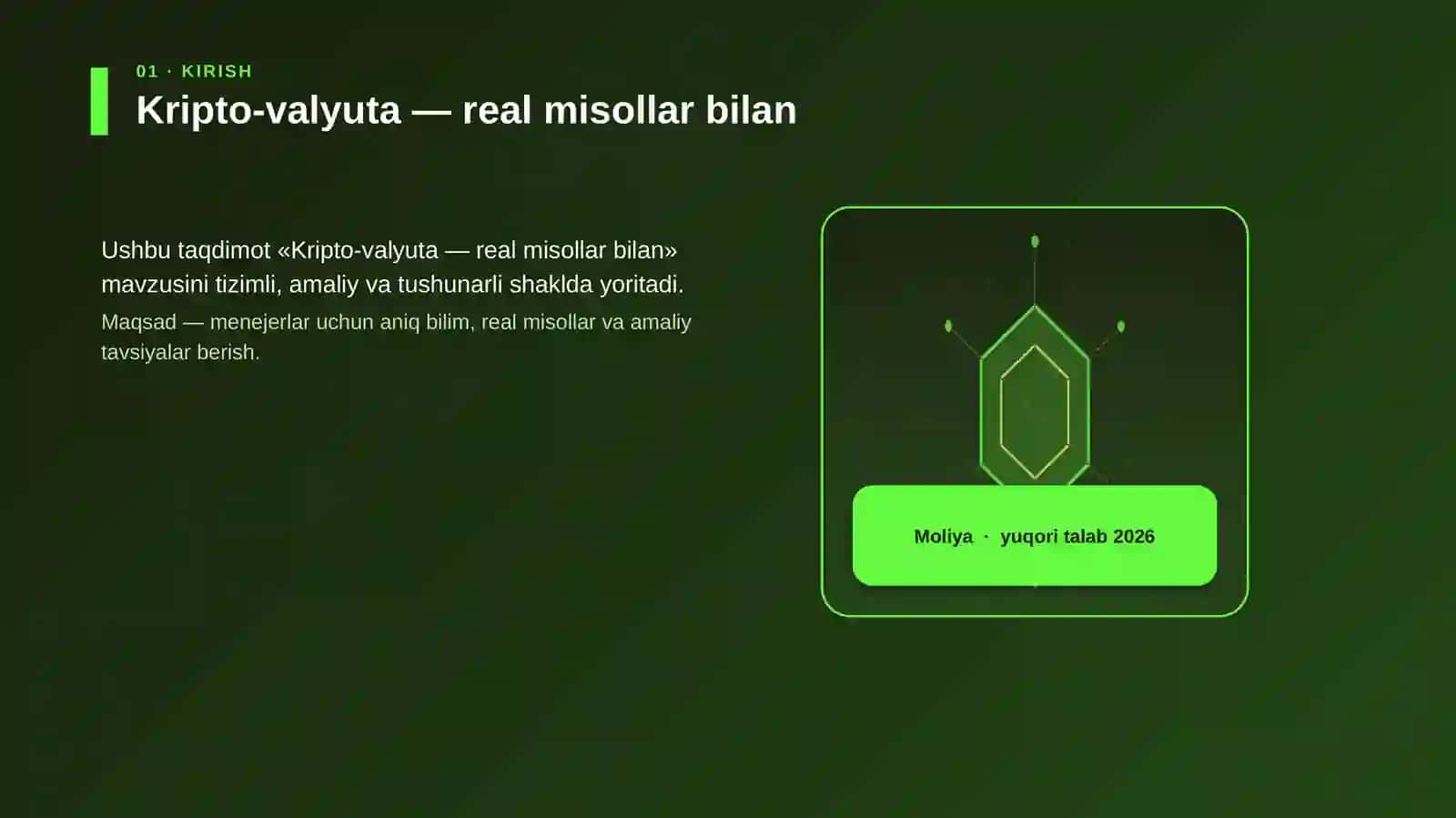 Kripto-valyuta — real misollar bilan 3