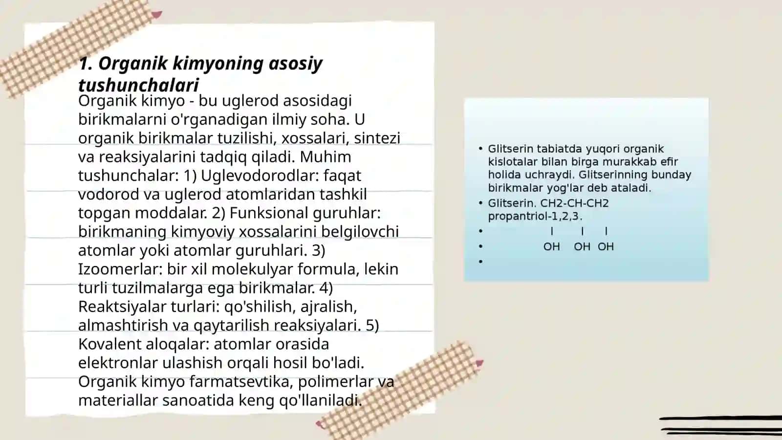 Organik kimyo asoslari 3