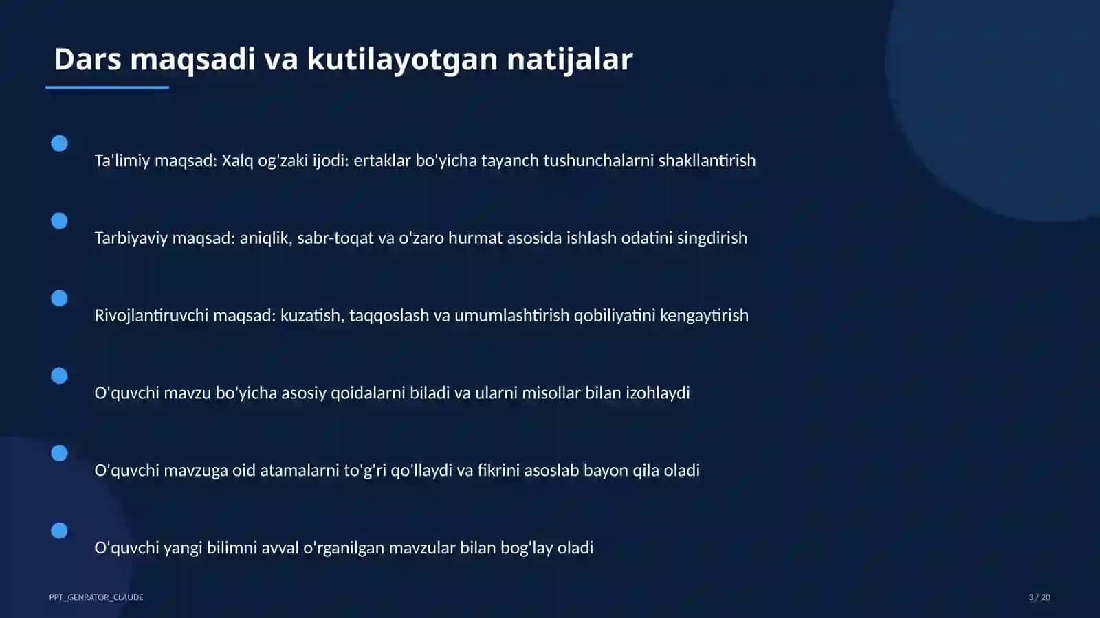 Xalq og'zaki ijodi: ertaklar (5-sinf) 3