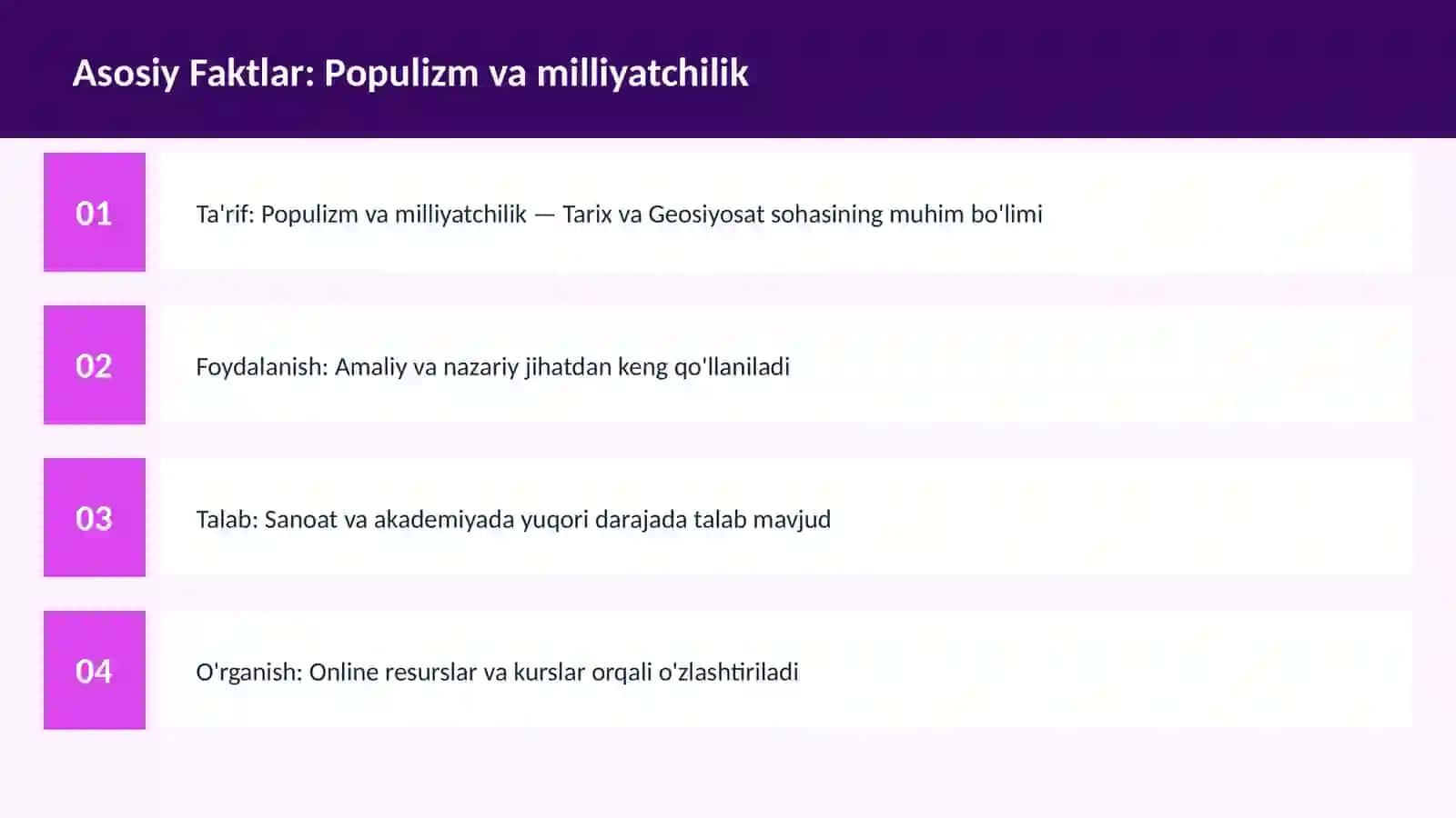 Populizm va milliyatchilik 3