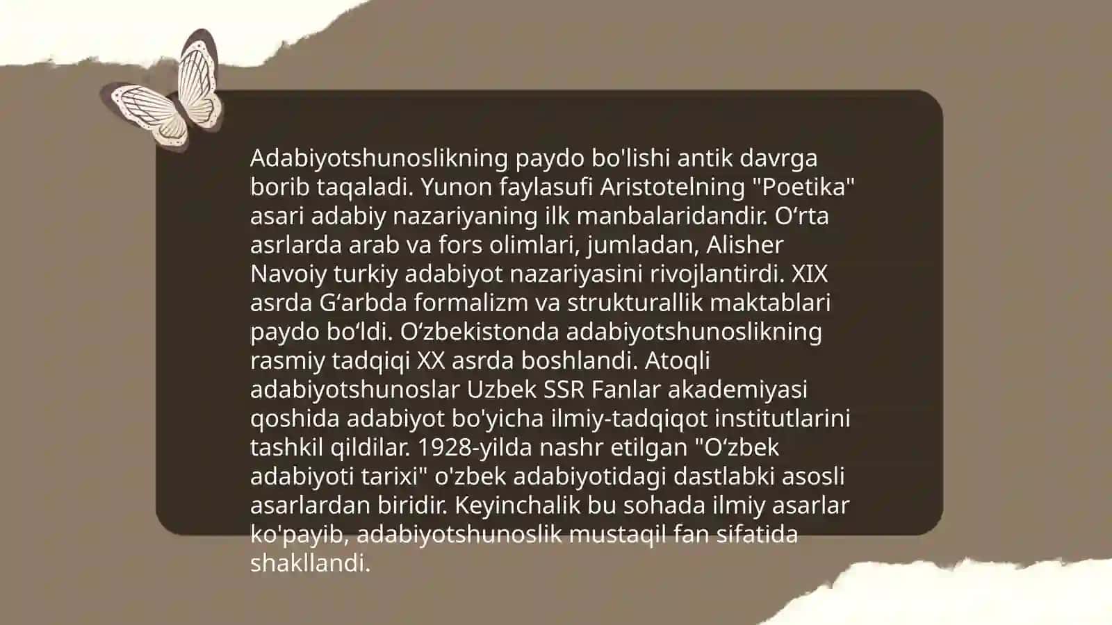 Adabiyotshunoslik tarixi 3