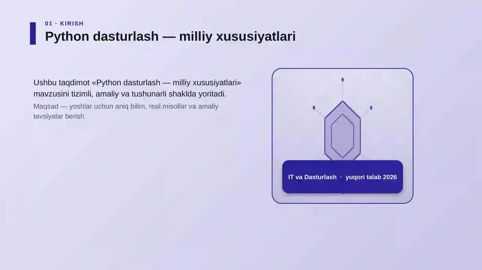 Python dasturlash — milliy xususiyatlari 3