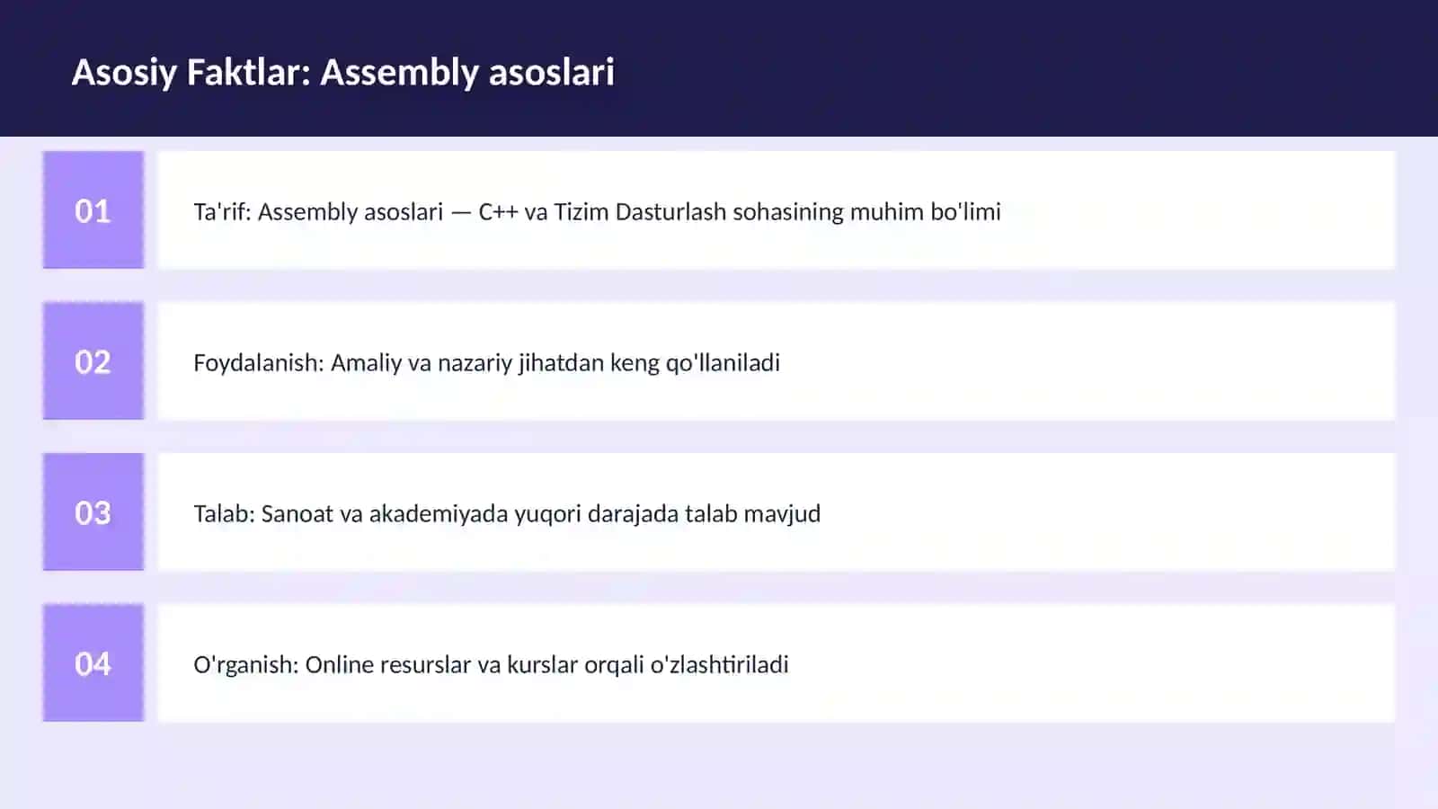 Assembly asoslari 3