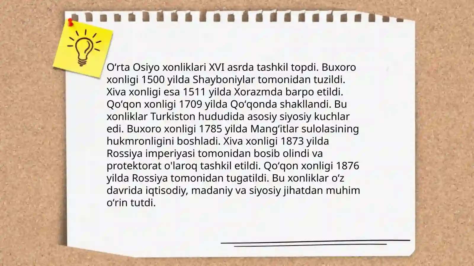 Oʻrta Osiyo xonliklari tarixi 3