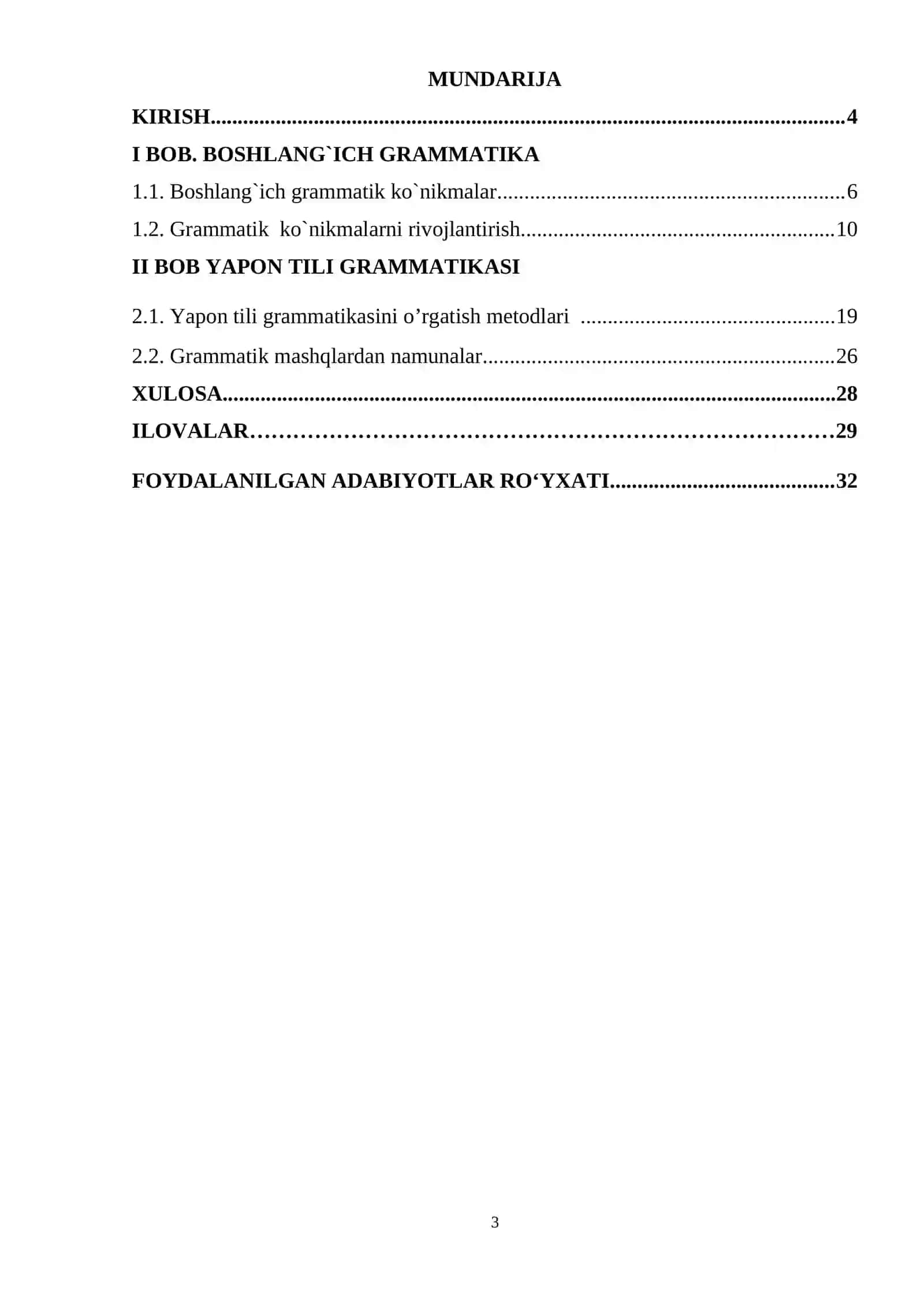 YAPON TILI DARSLARIDA GRAMMATIK KO`NIKMALARNI SHAKLLANTIRISH VA RIVOJLANTIRISH 3