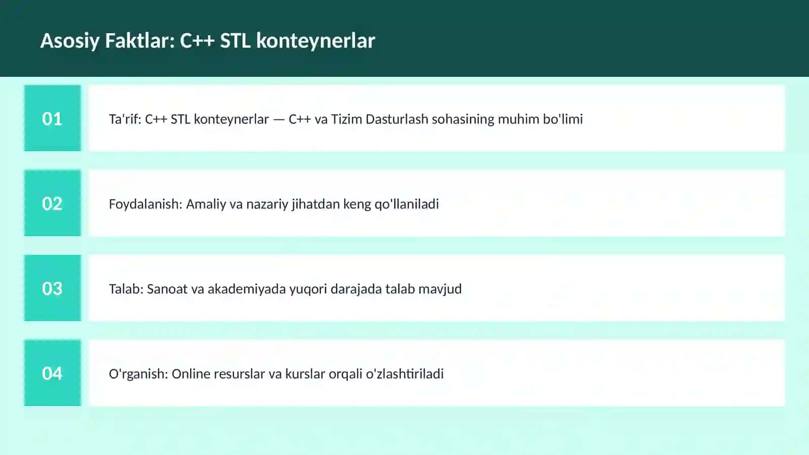 C++ STL konteynerlar 3