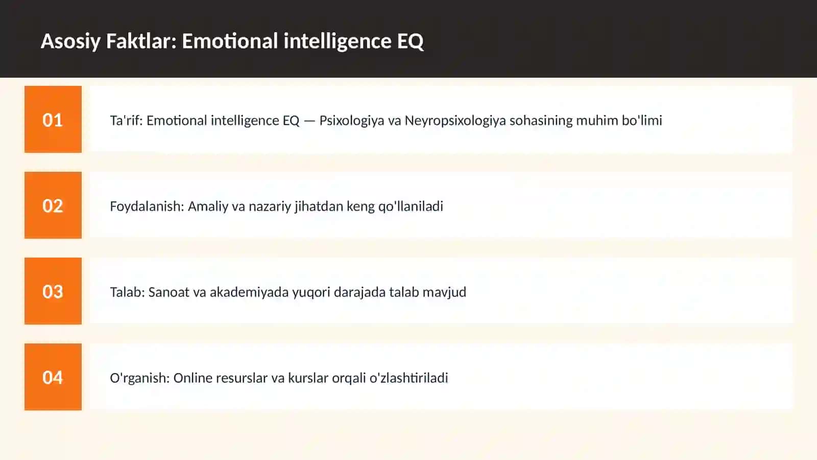 Emotional intelligence EQ 3
