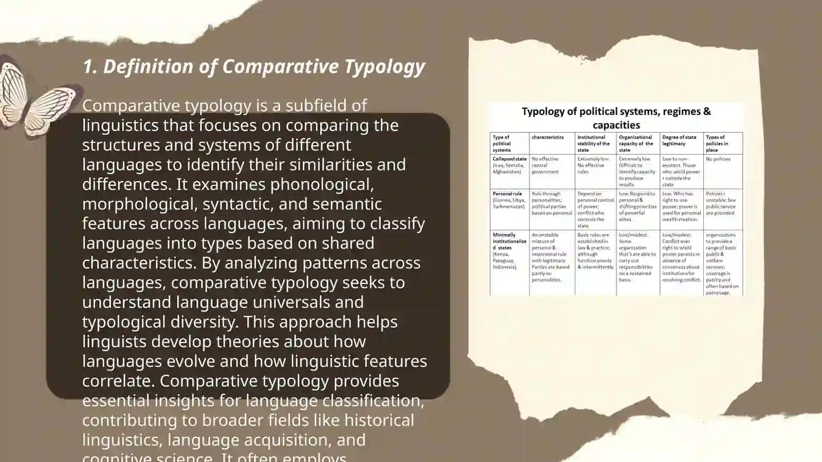 Lecture 5 Comparative Typology 3