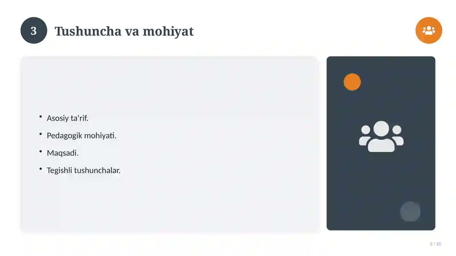 Pedagogik mahorat: nazariy asoslari, zamonaviy yondashuvda (Amaliyot hisoboti) 3