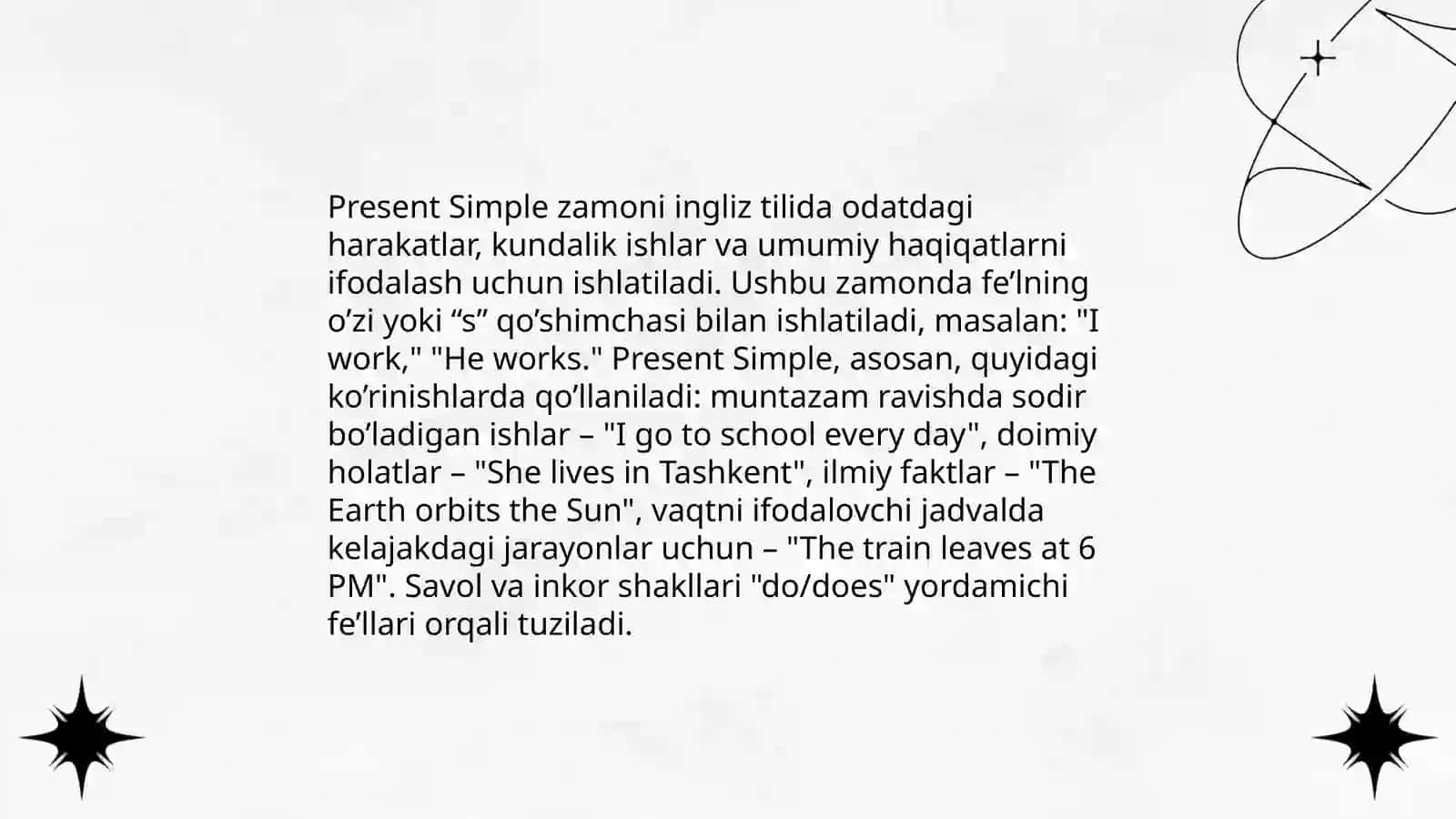 Present Simple 3