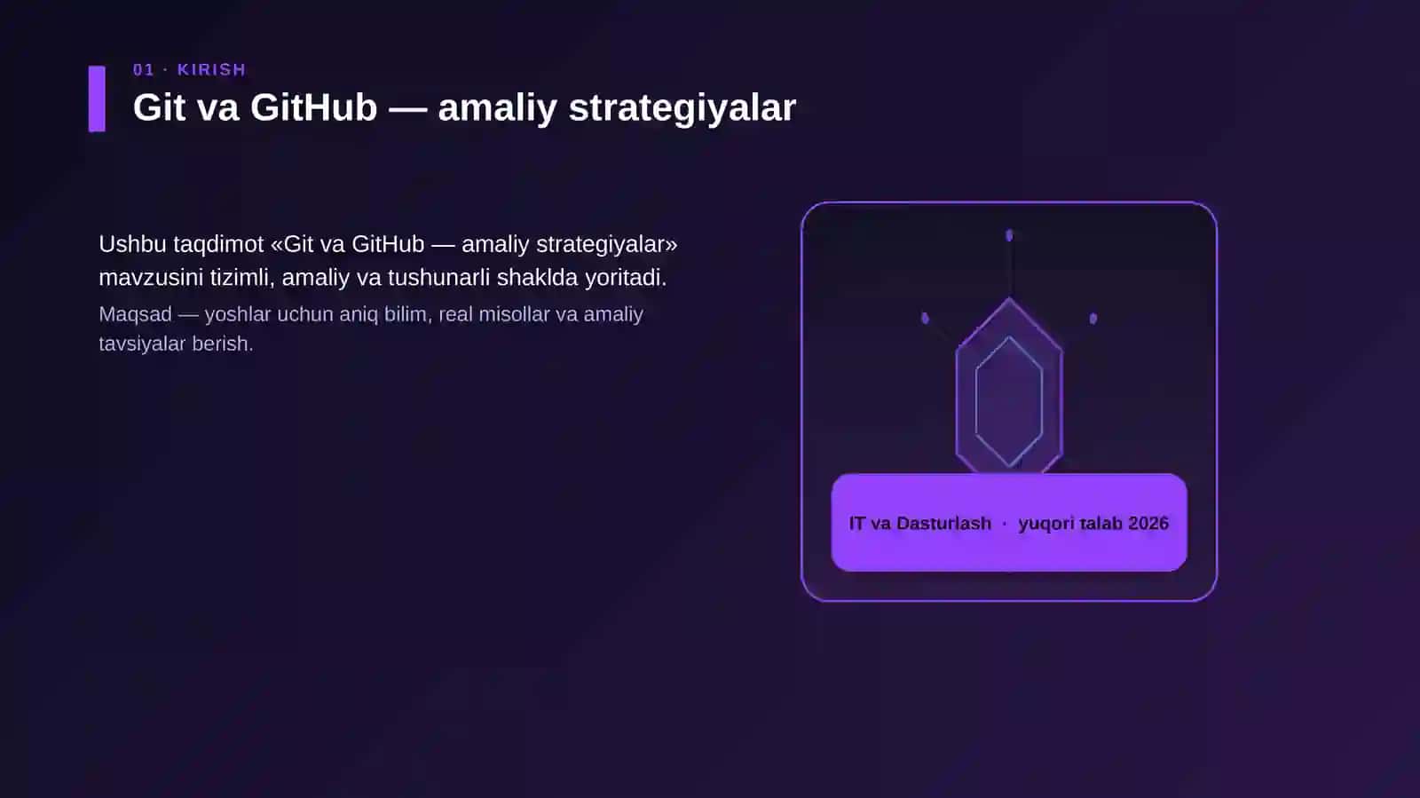 Git va GitHub — amaliy strategiyalar 3