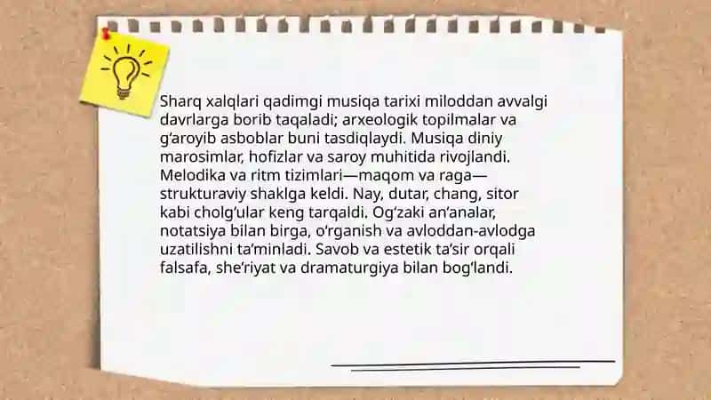 Sharq xalqlari qadimgi musiqa madaniyati 3