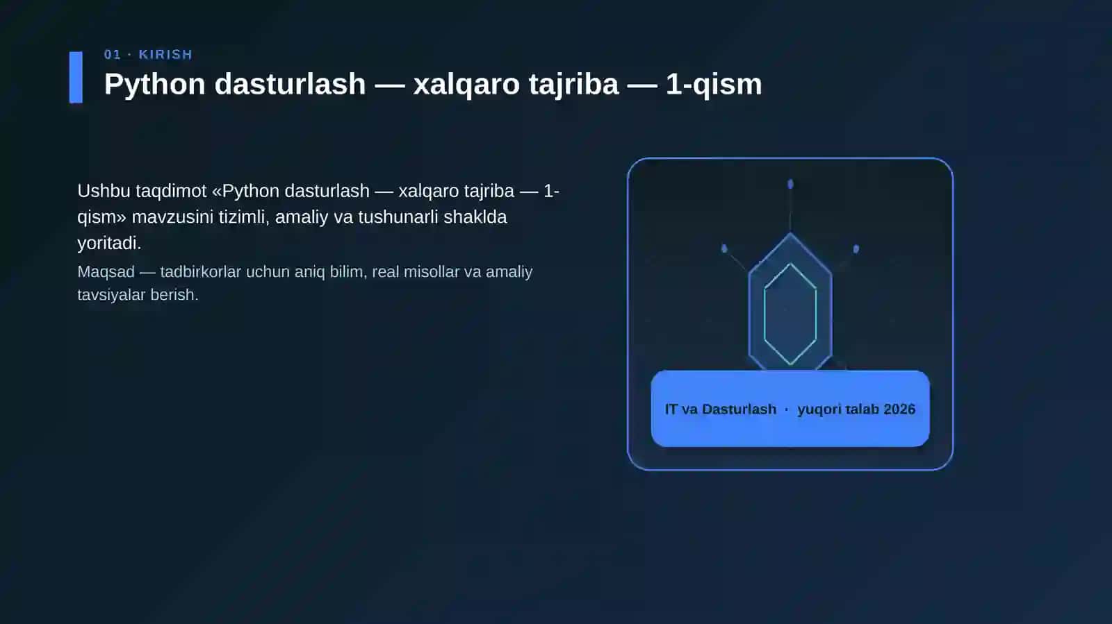 Python dasturlash — xalqaro tajriba — 1-qism 3