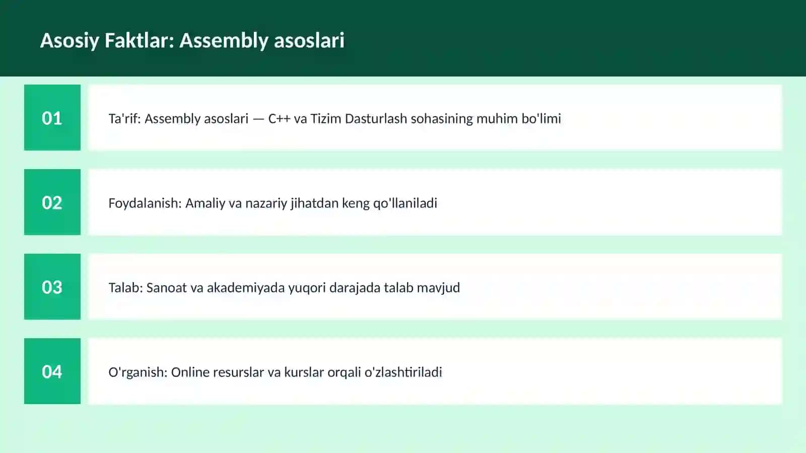 Assembly asoslari 3
