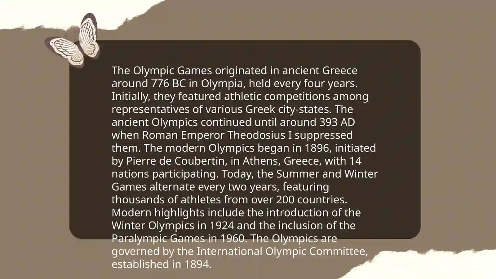 The olympic games 3