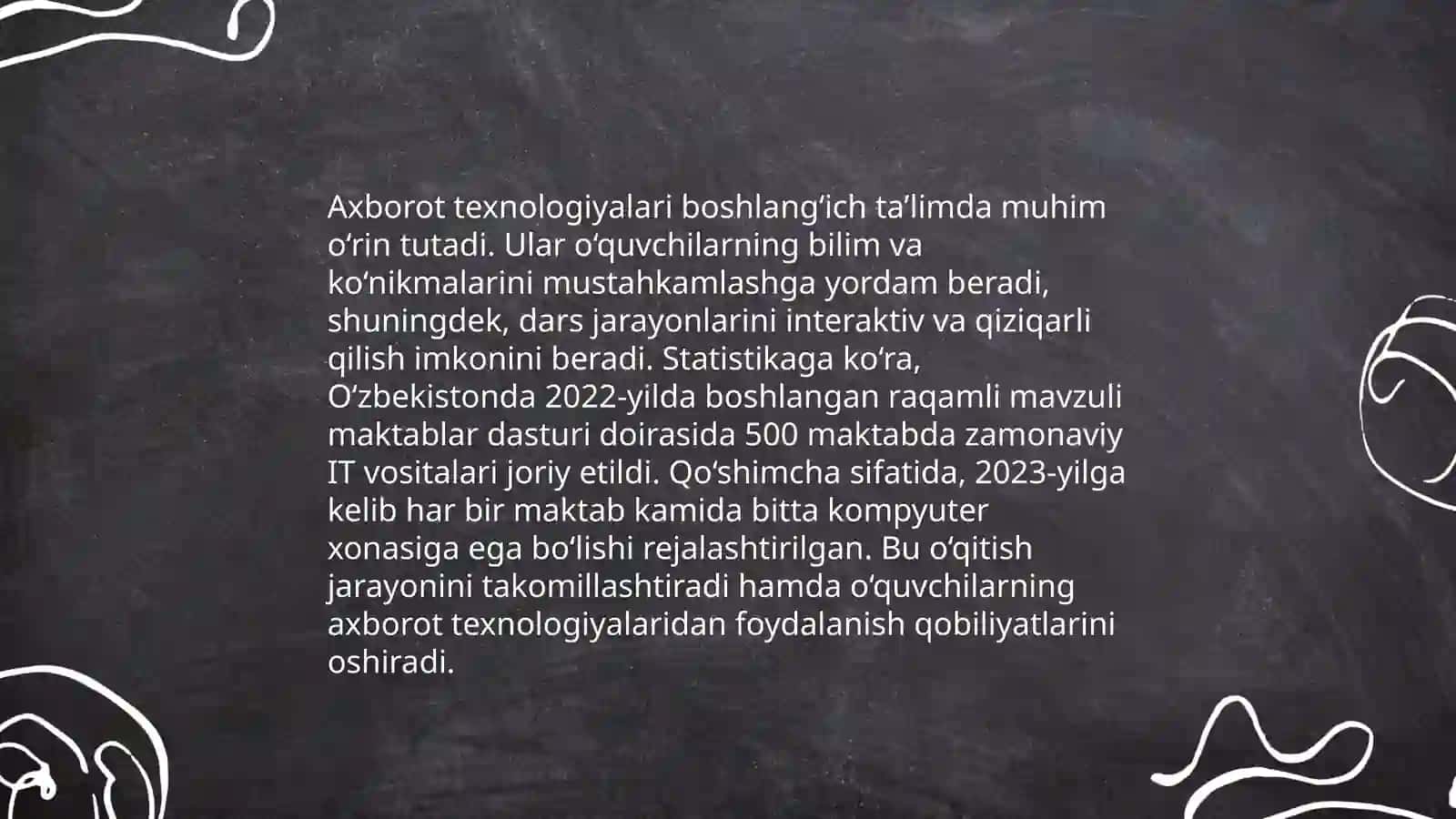 Axborot texnologiyalaridan foydalanish boshlang’ich ta’limda 3