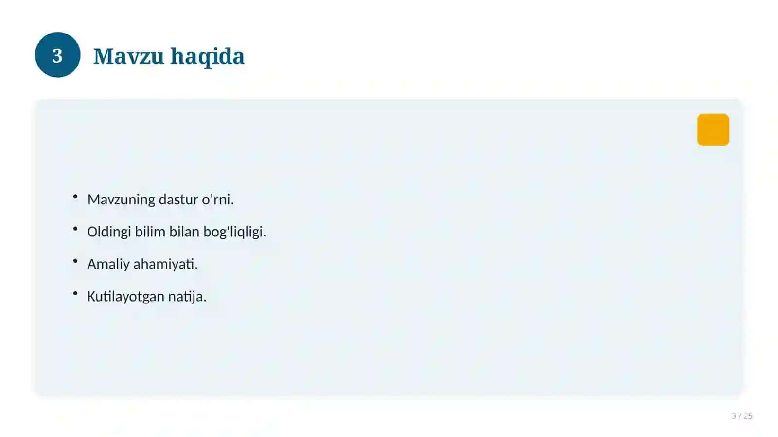 Musiqa madaniyati fanidan 7-sinf uchun ochiq dars ishlanmasi 3