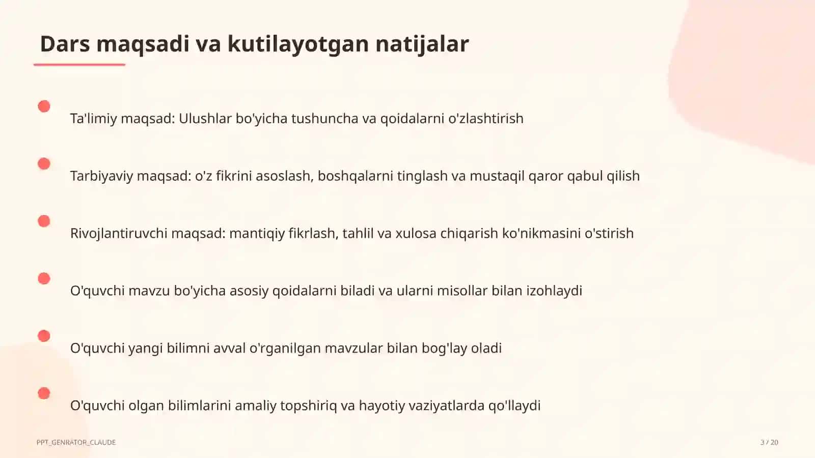 Ulushlar (3-sinf) 3