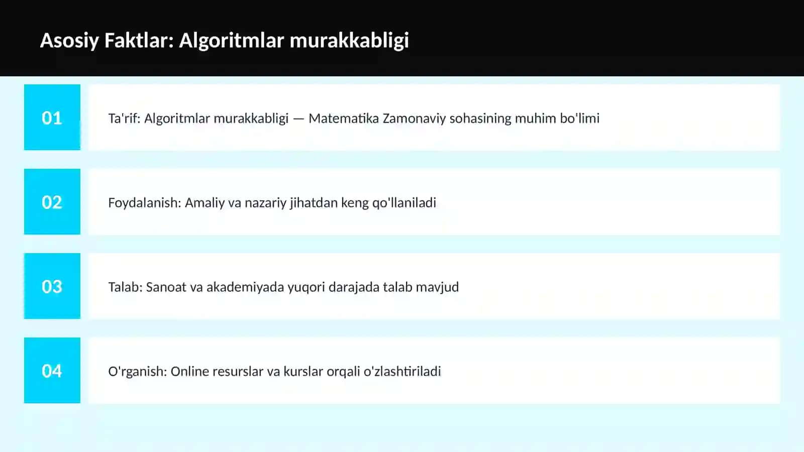 Algoritmlar murakkabligi 3