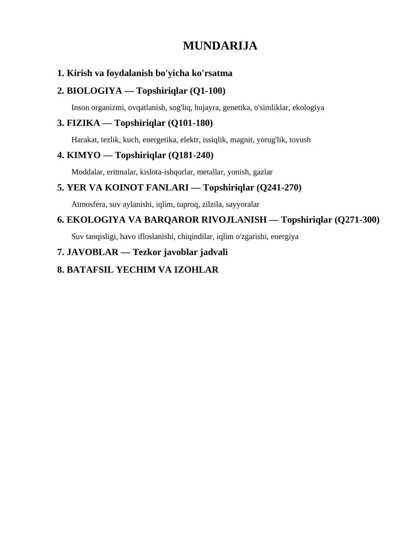 PISA Science test banki 3