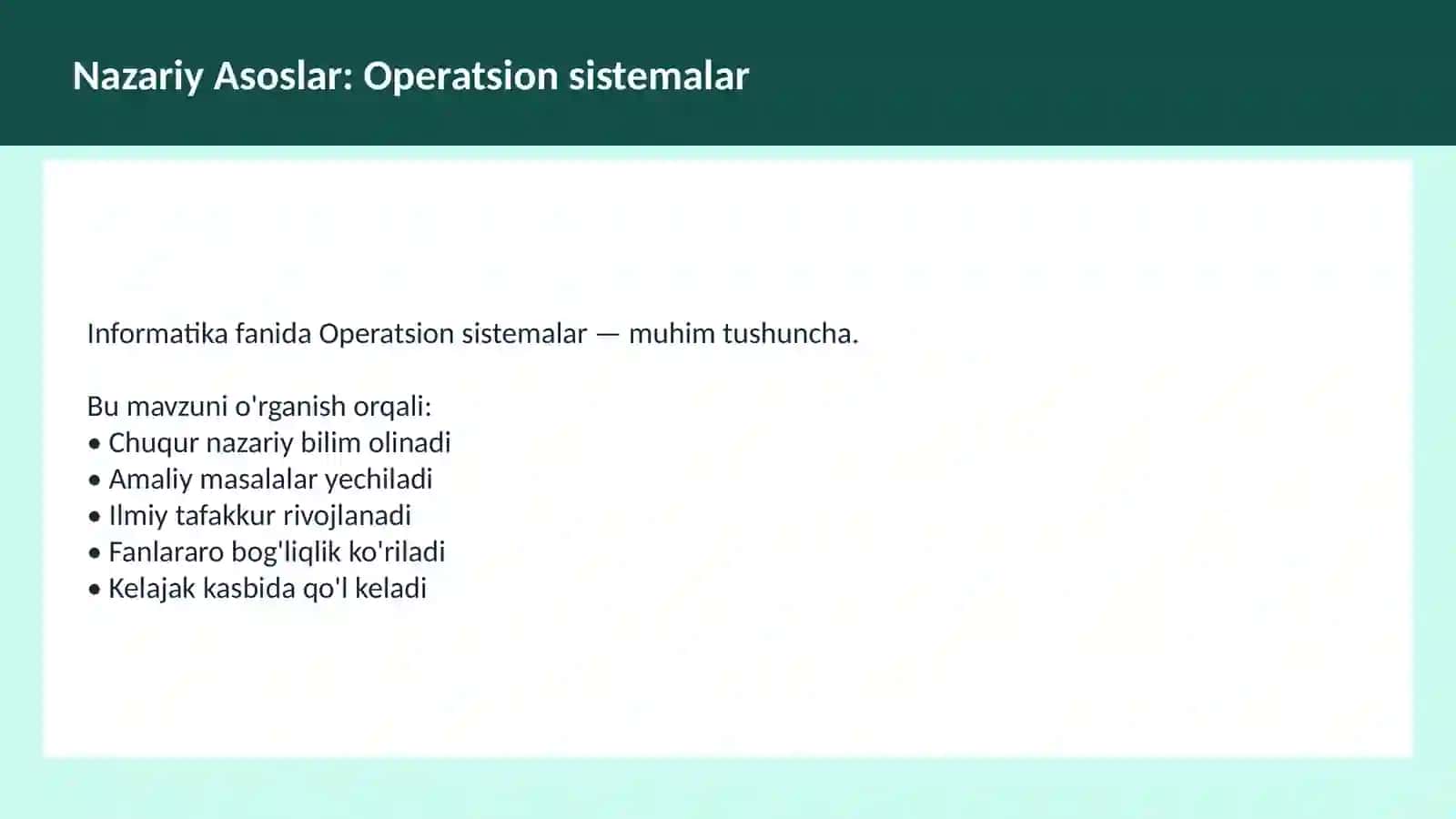 Informatika 3
