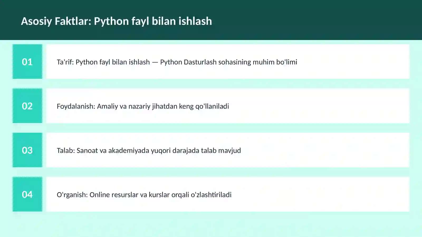 PYTHON DASTURLASH 3