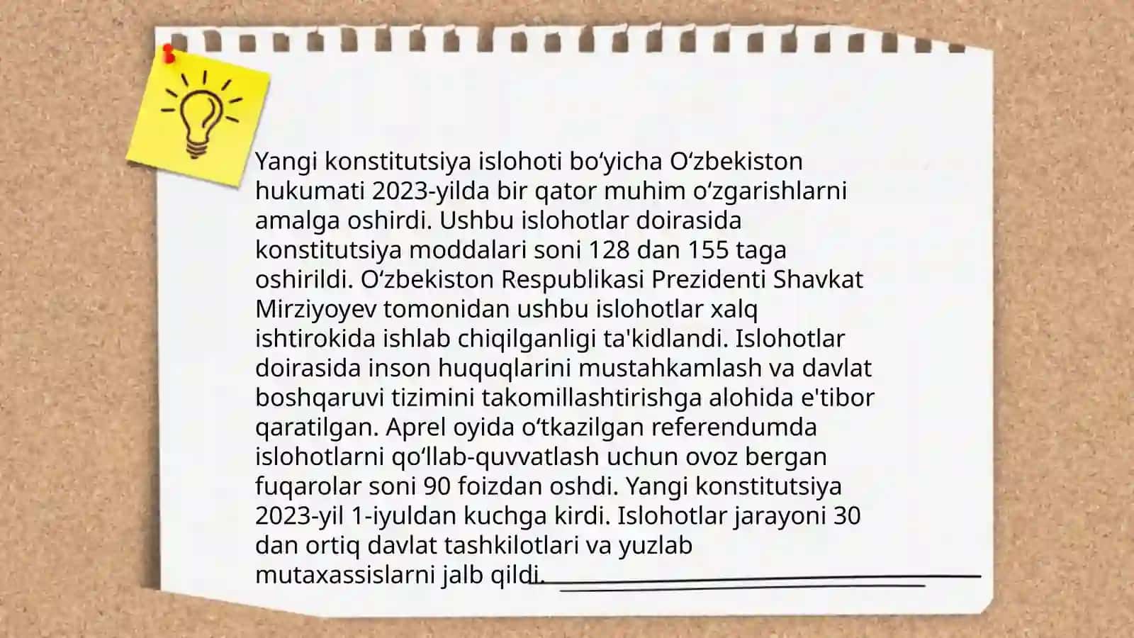 Yangi Oʻzbekistonda amalga oshirilayotgan islohotlar 3