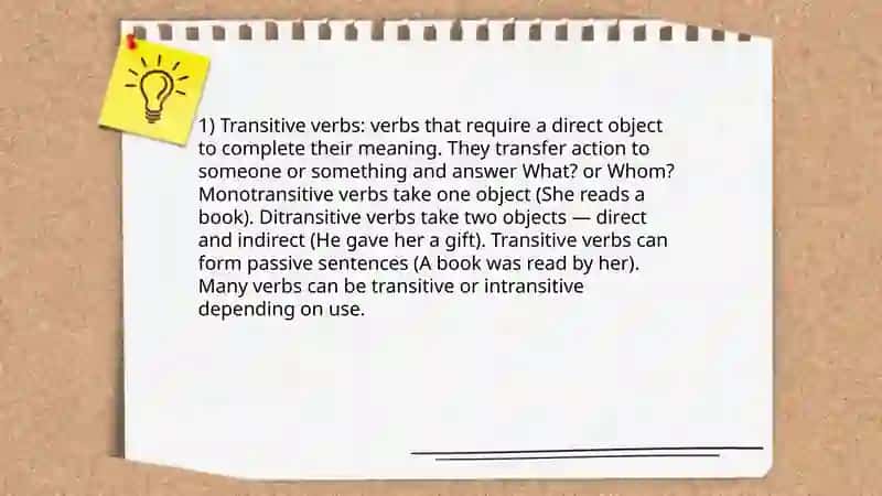 Transitive and Intransitive 3
