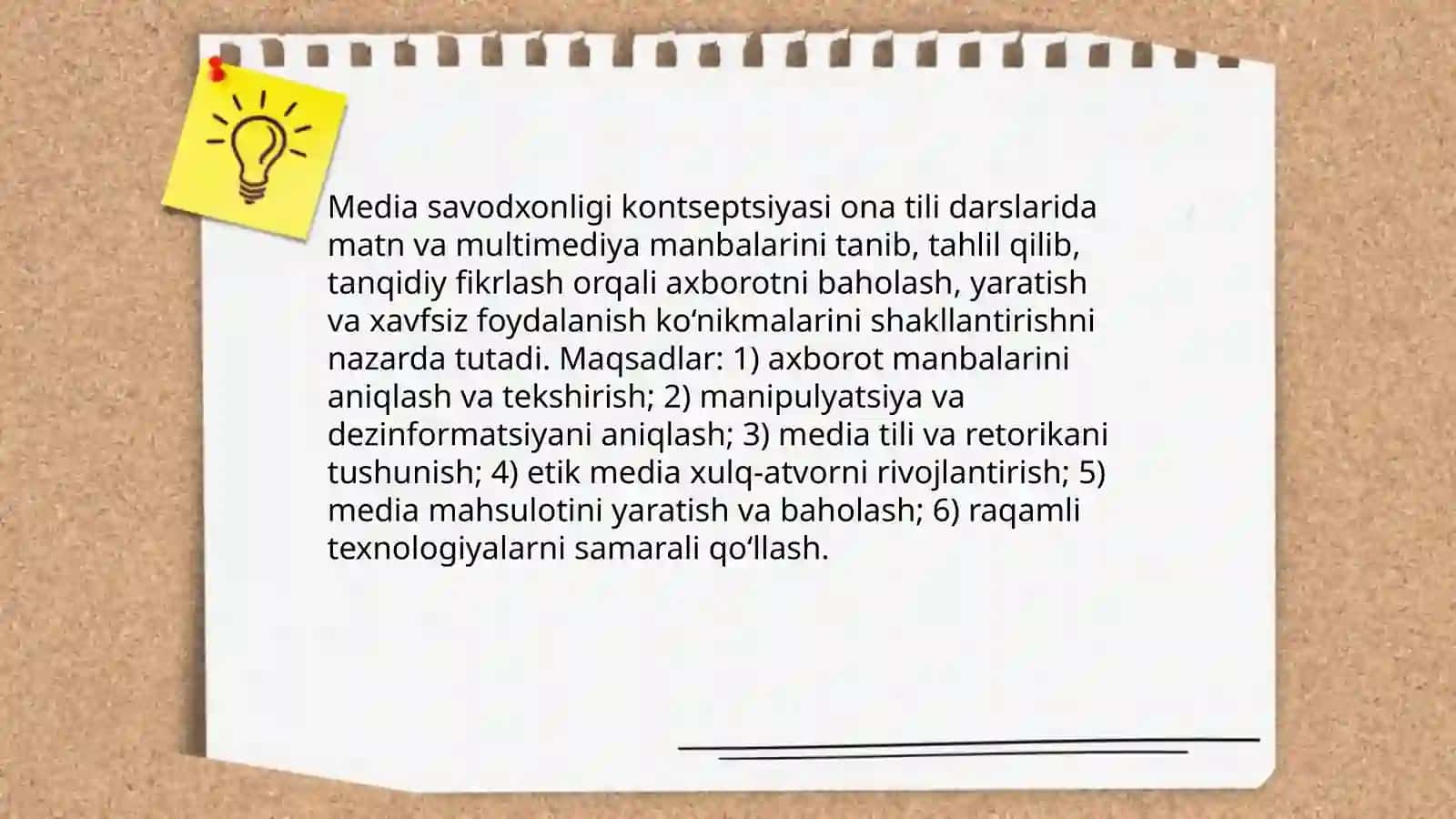 Ona tili darsida media savodxonligi oʻrgatish metodikasi 3