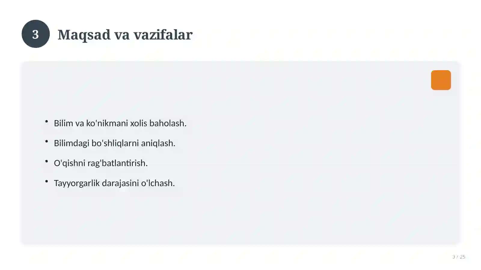 Texnologiya fanidan 10-sinf: mavzulashtirilgan nazorat ishi va tahlil 3