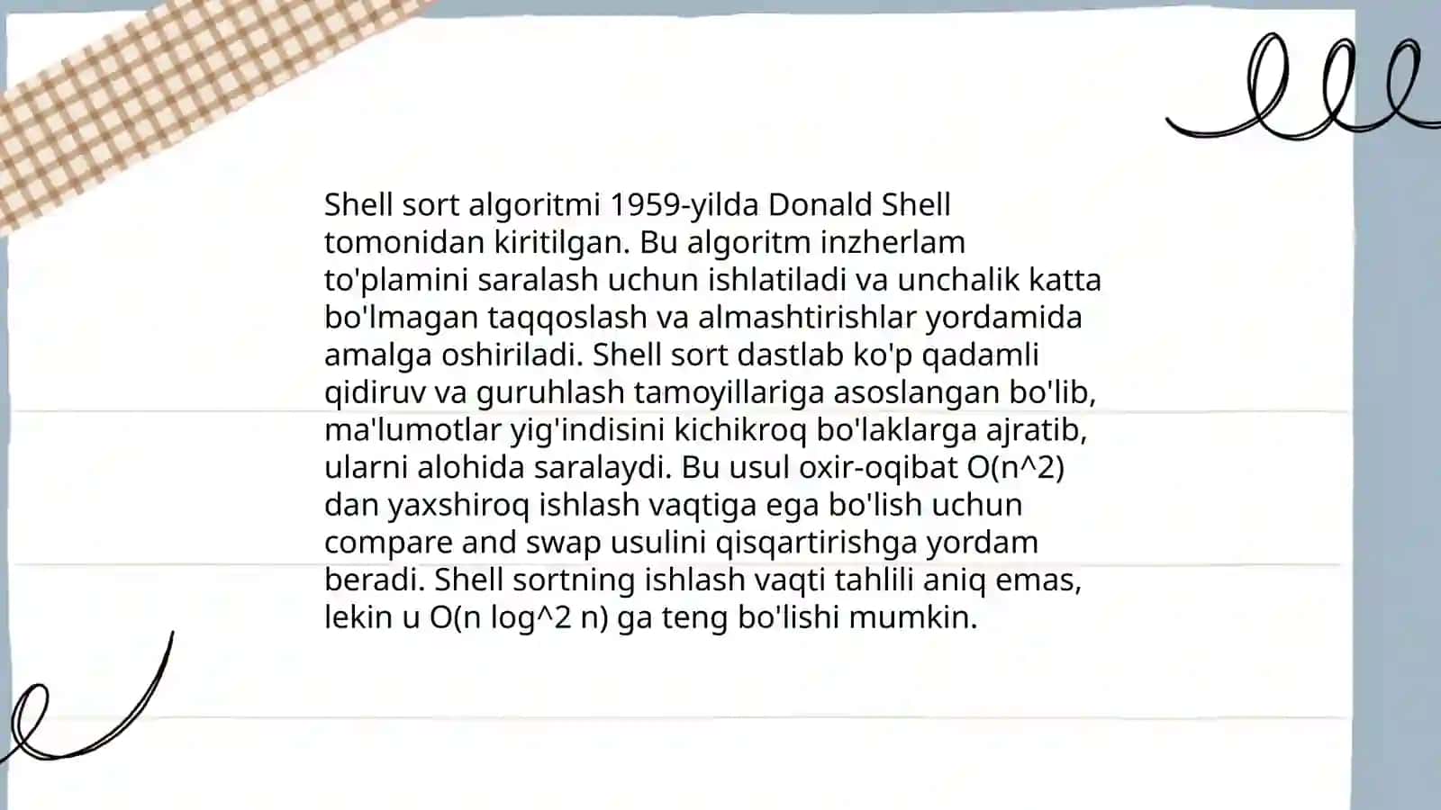Shell sort algoritmi 3