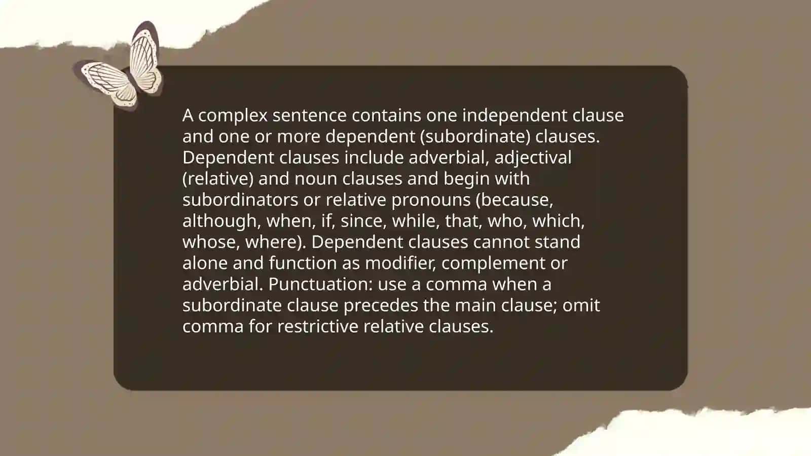 Mavzu: Complex sentence 3