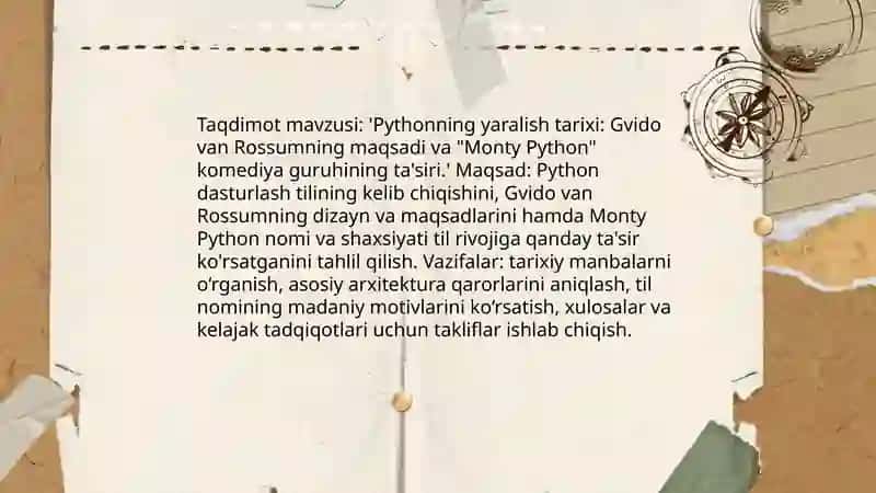Pythonning Yaralish Tarixi 3