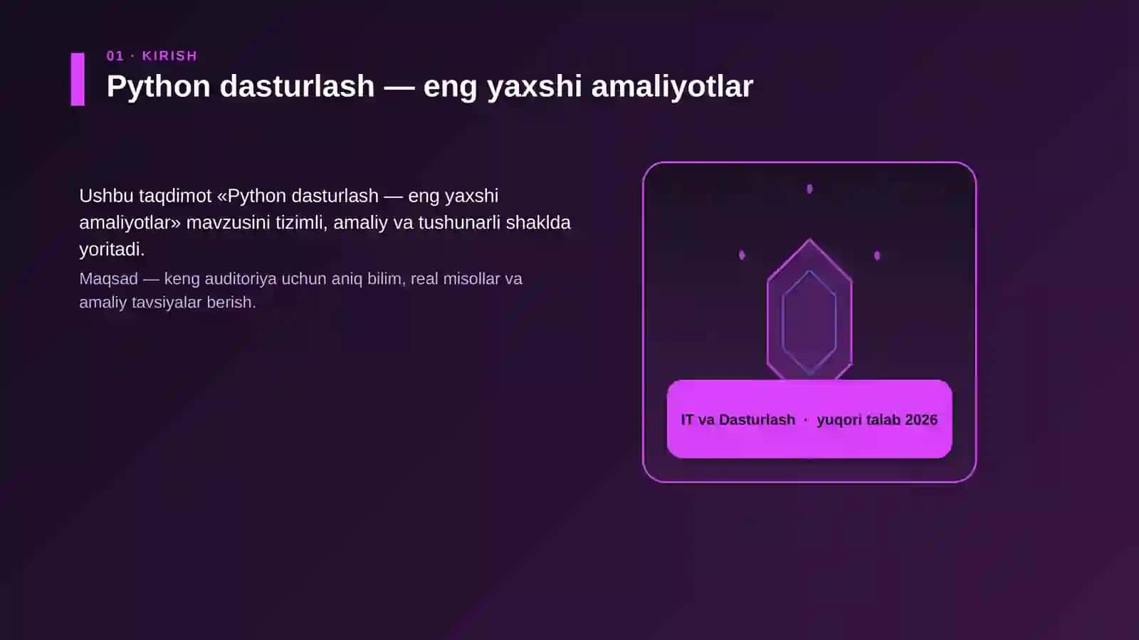 Python dasturlash — eng yaxshi amaliyotlar 3
