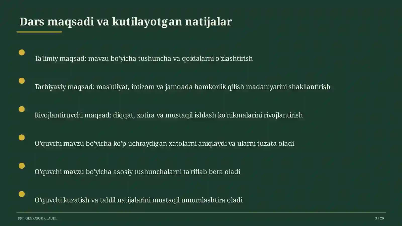 O'zbekiston transporti va aloqa tizimi (9-sinf) 3
