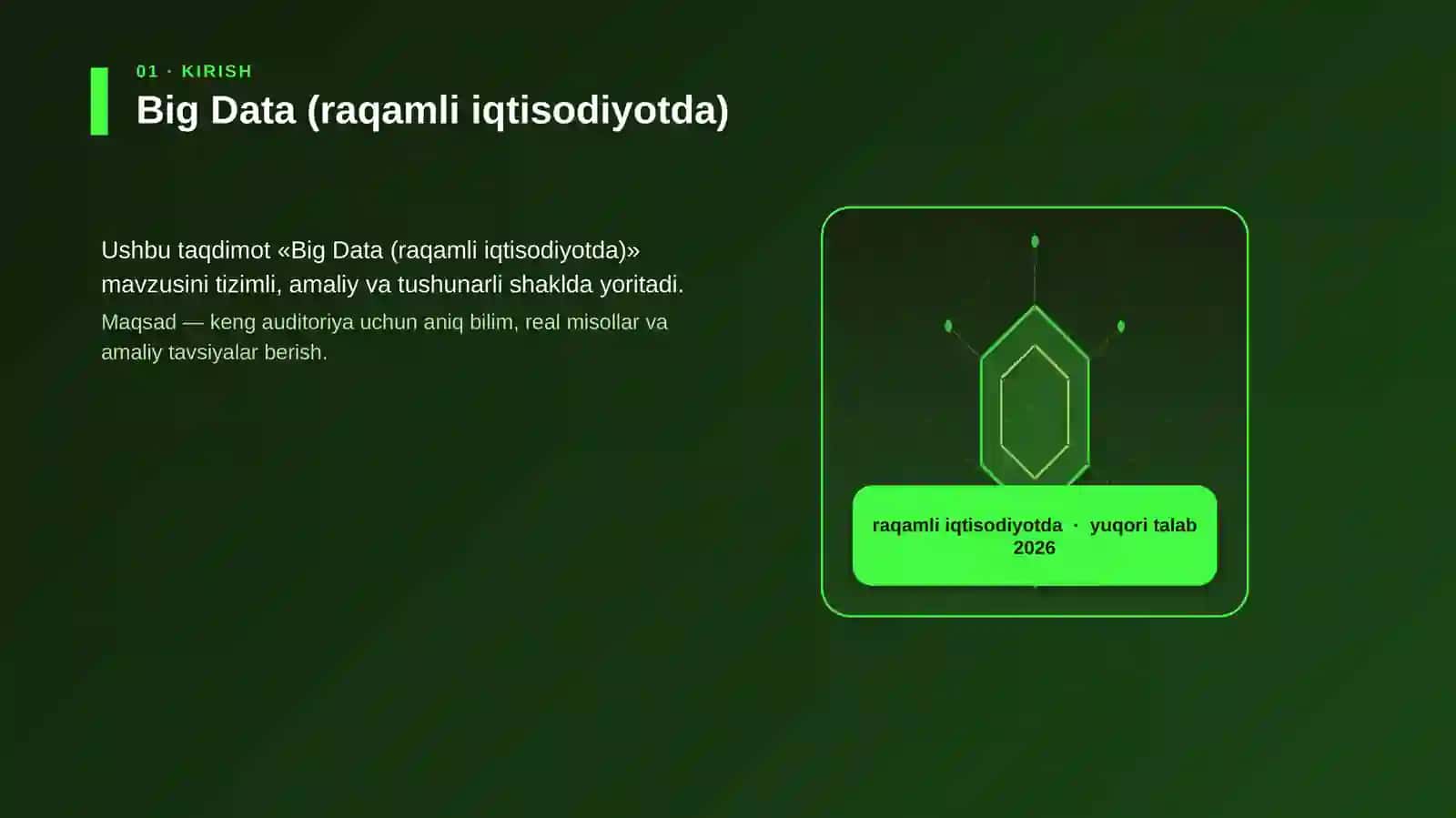 Big Data (raqamli iqtisodiyotda) 3