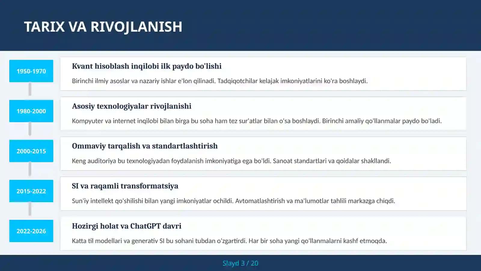 KVANT HISOBLASH INQILOBI 3