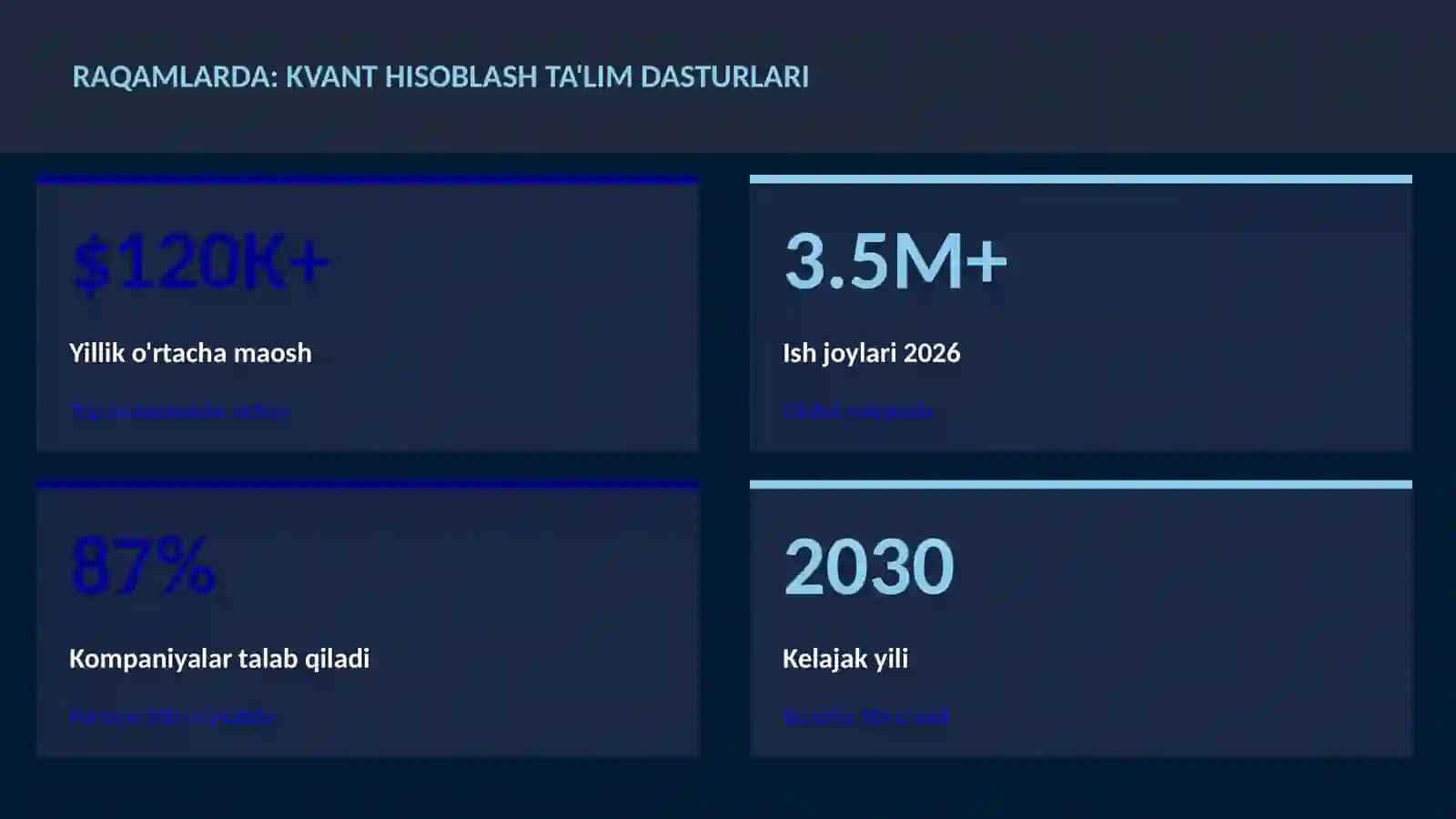 Kvant hisoblash ta'lim dasturlari 3