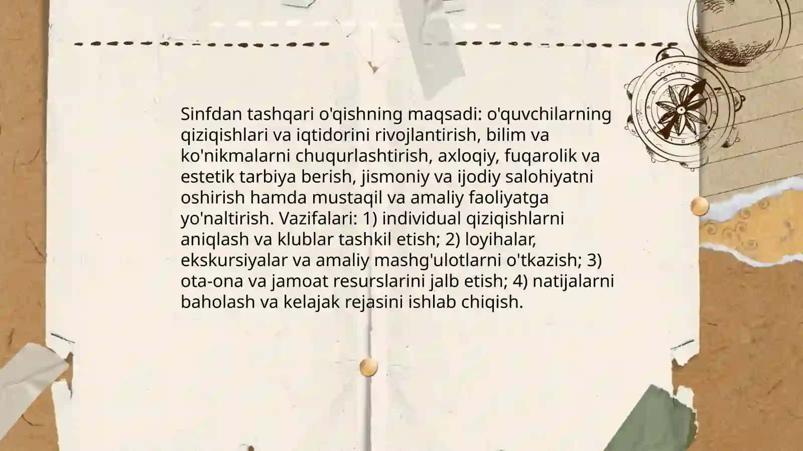 Sinfdan tashqari o'qish va uni tashkil etish 3