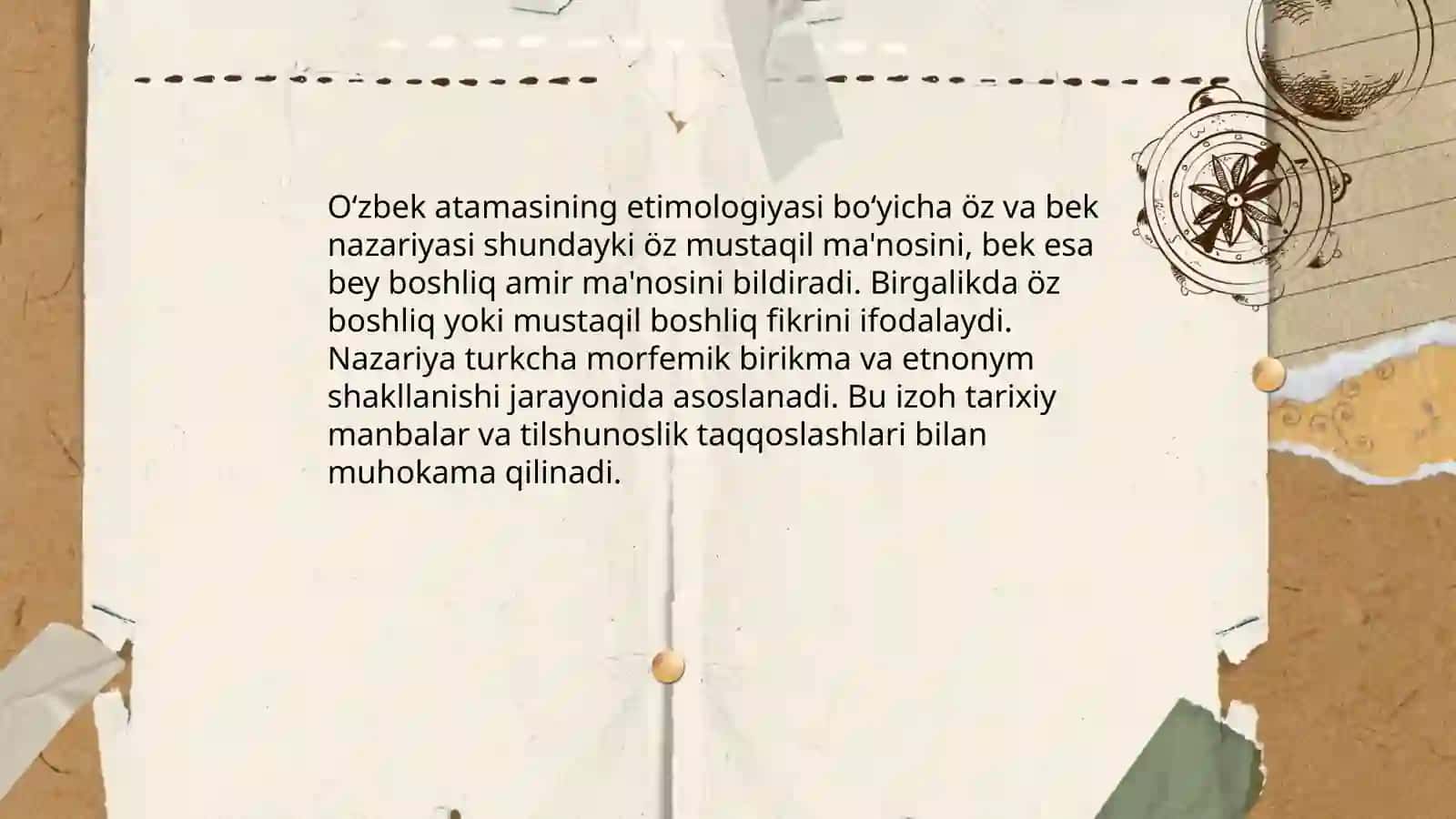Oʻzbek atamasi va uning kelib chiqishi haqida fikrlar 3
