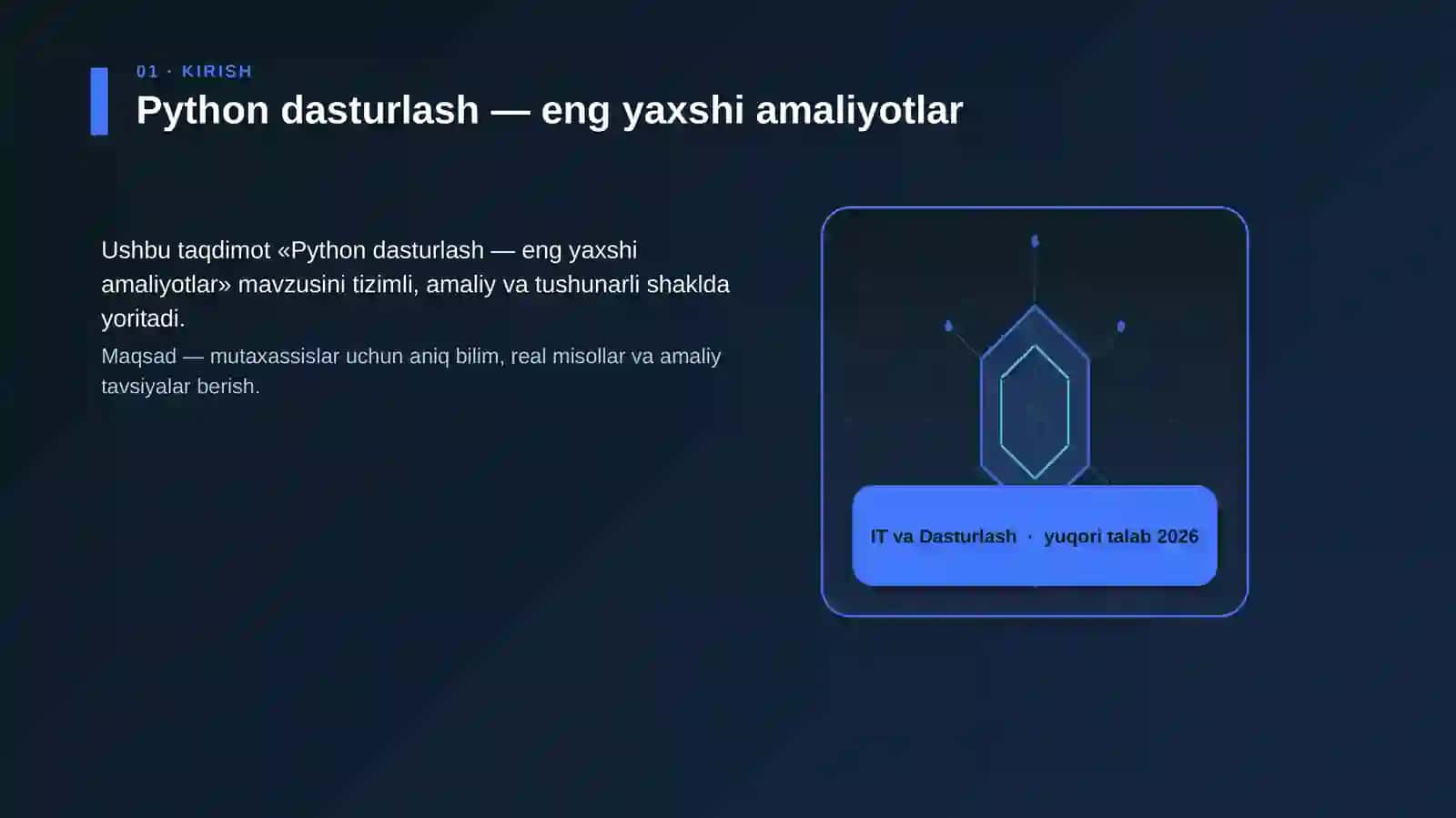 Python dasturlash — eng yaxshi amaliyotlar 3