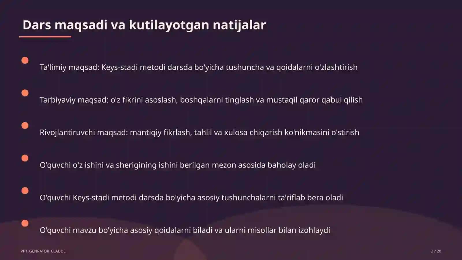 Keys-stadi metodi darsda 3