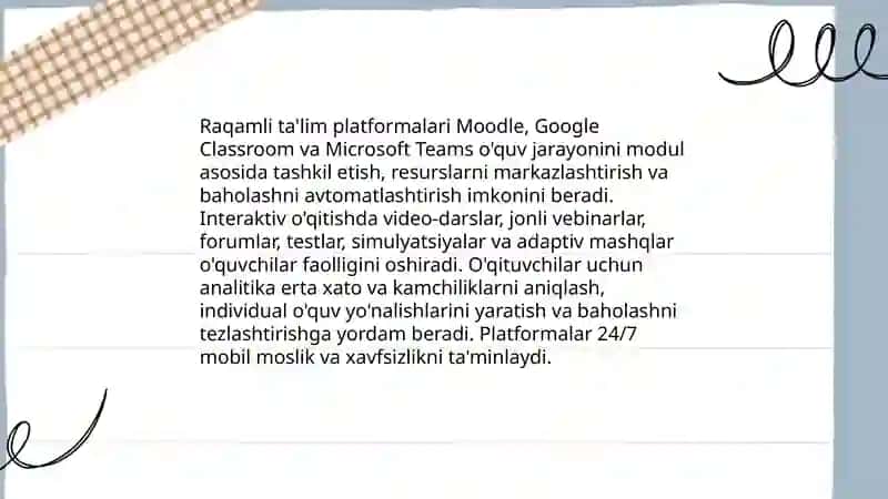 Raqamli ta'lim platformalari 3