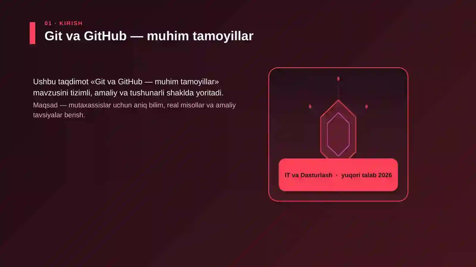 Git va GitHub — muhim tamoyillar 3