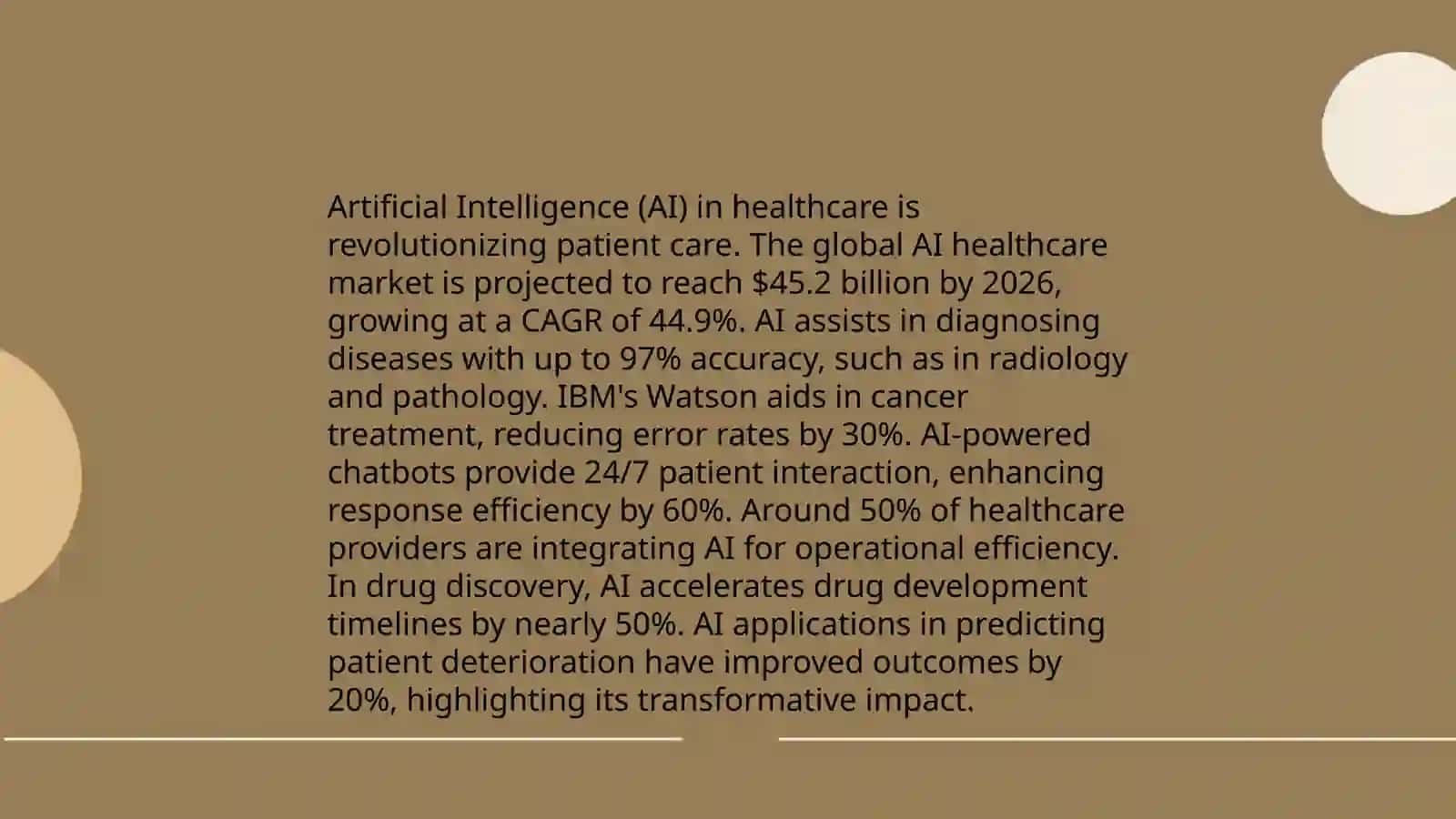 Project Presentation on Artificial Intelligence in Healthcare 3
